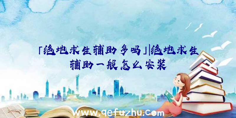 「绝地求生辅助多吗」|绝地求生辅助一般怎么安装